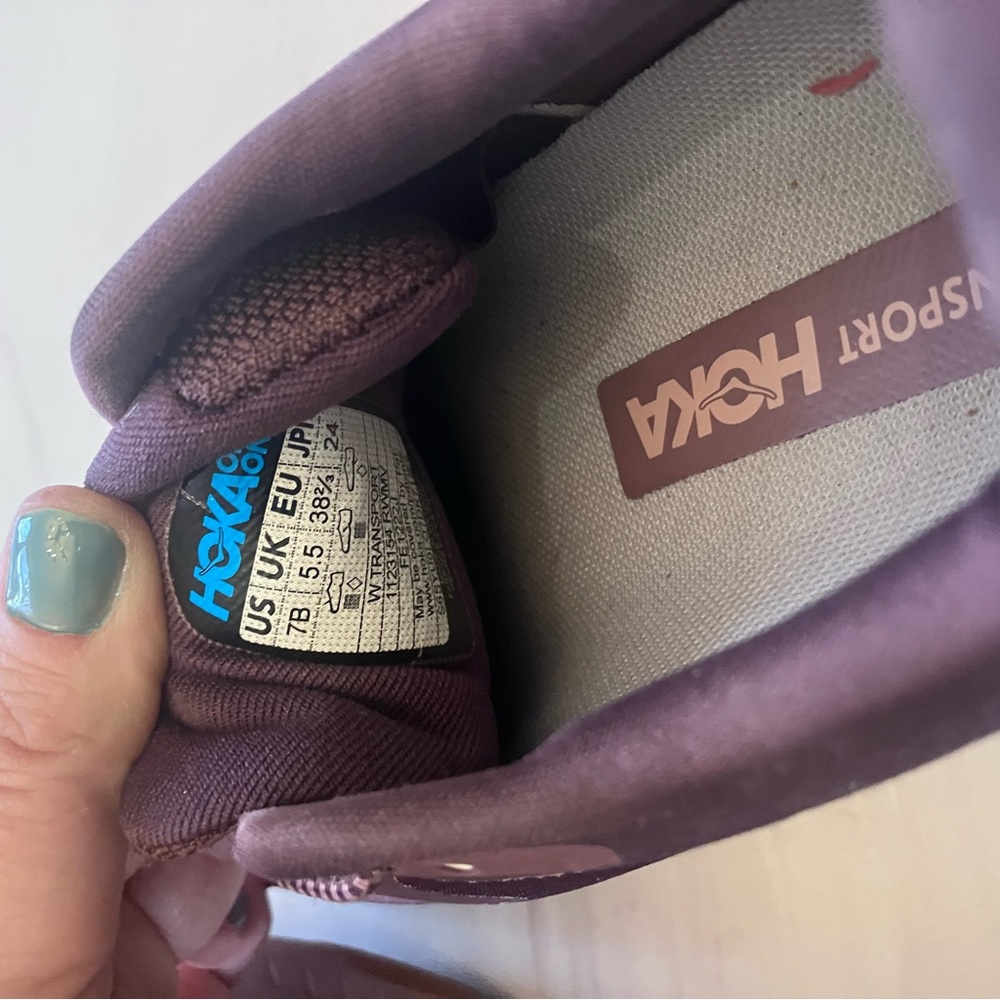 HOKA Transport‎ Sneakers Raisin Vibram Sole 7 - Picture 9 of 10
